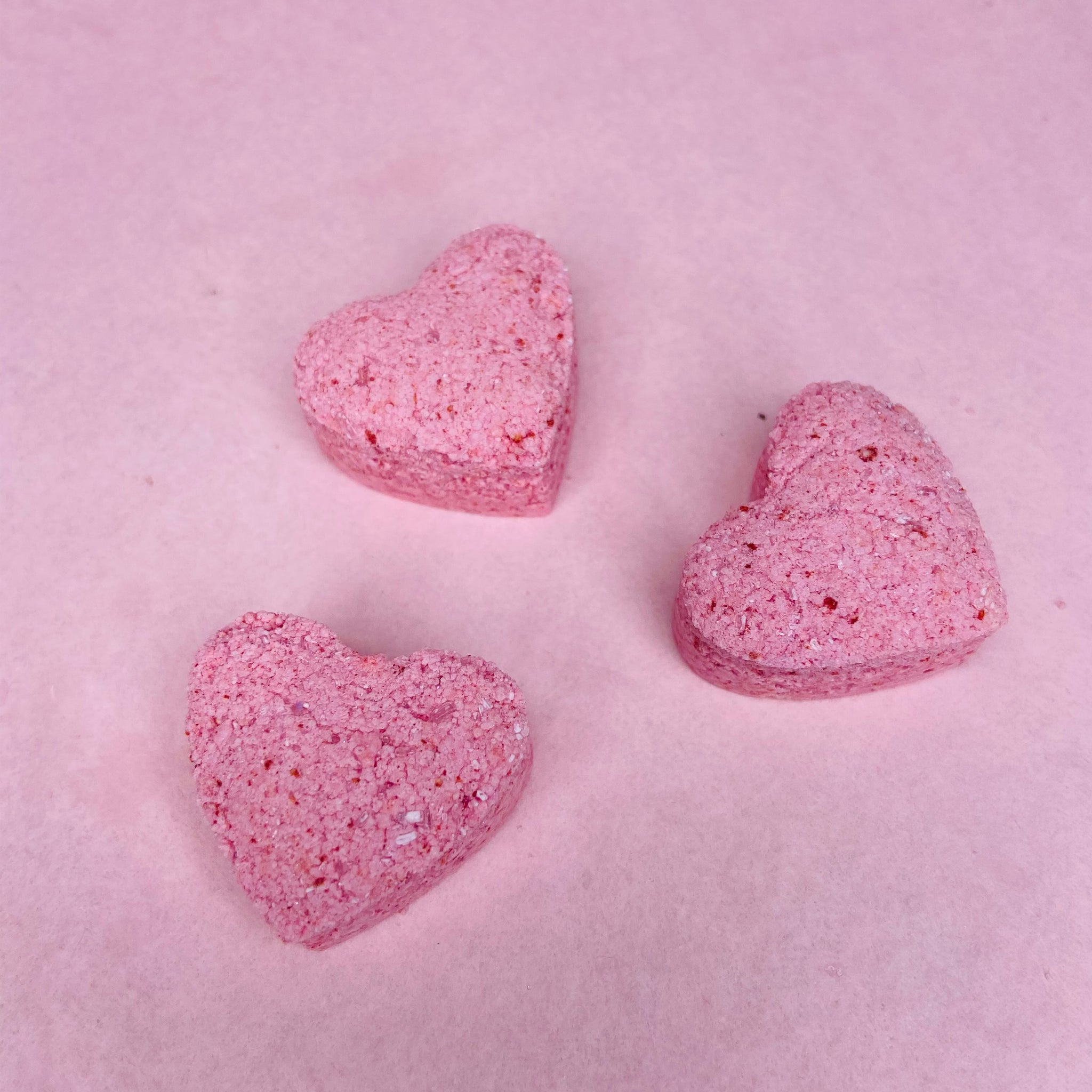 ROSE HEART BATH BOMBS - The Rain Maya Collection