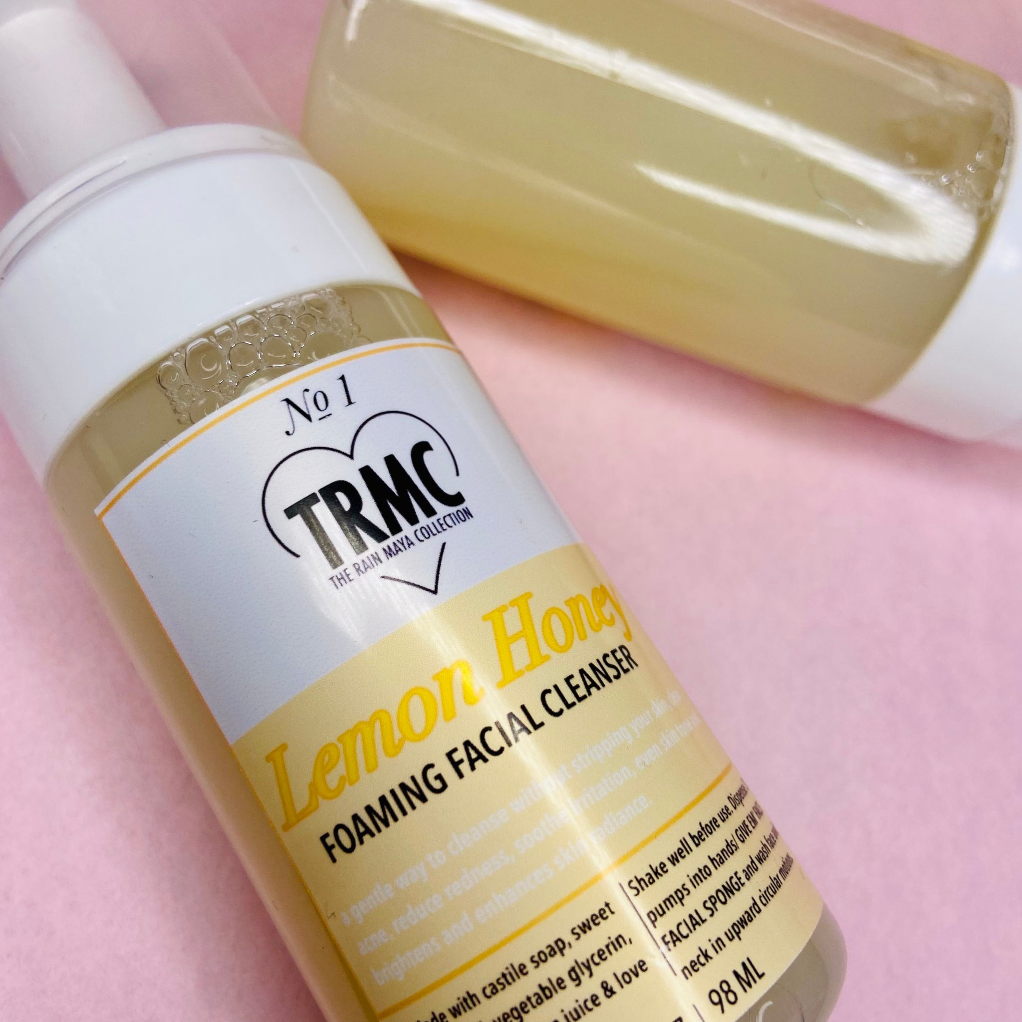 LEMON HONEY FOAMING FACIAL CLEANSER - The Rain Maya Collection