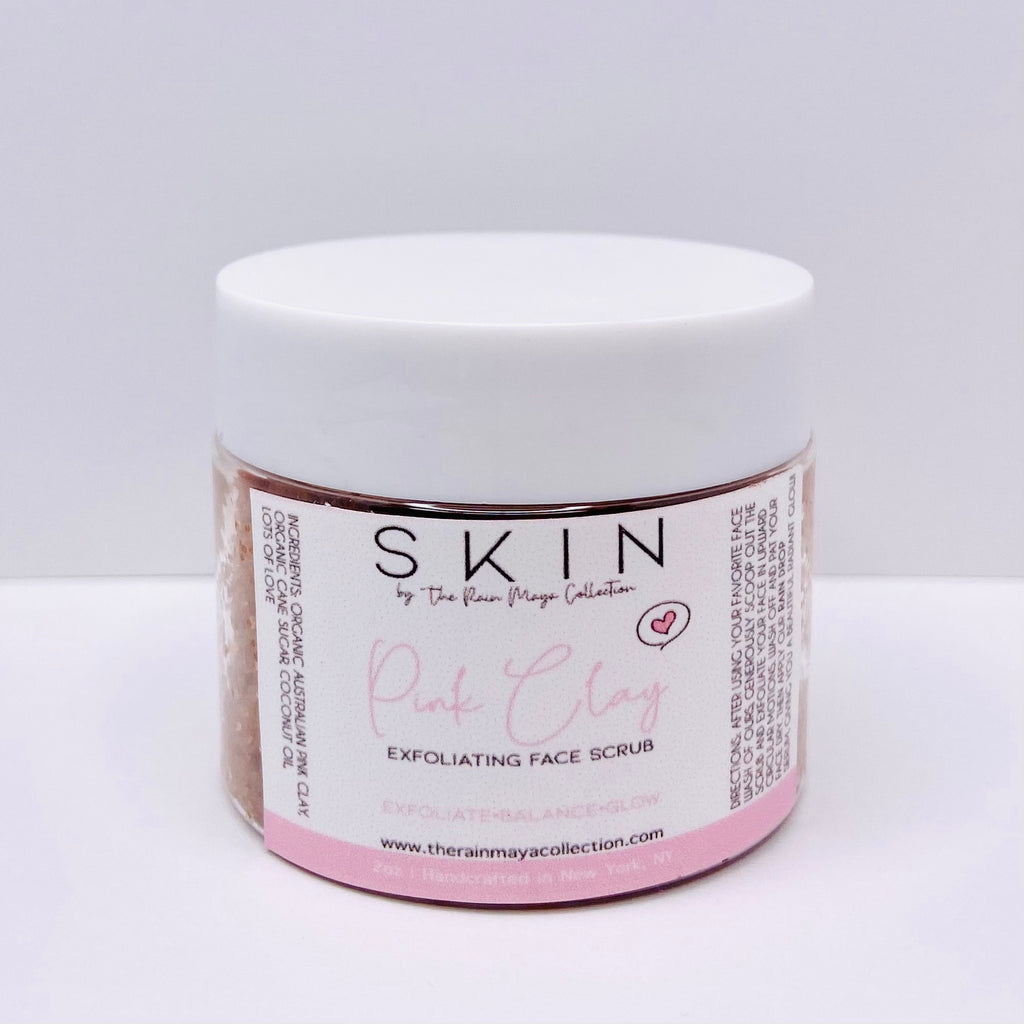 PINK CLAY FACE SCRUB - The Rain Maya Collection