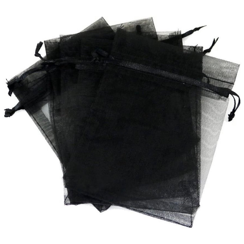 BLACK ORGANZA BAGS - The Rain Maya Collection