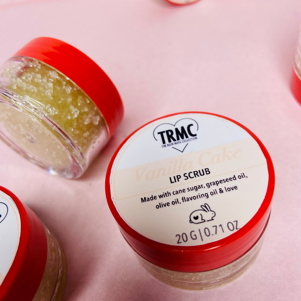 VANILLA CAKE LIP SCRUB - The Rain Maya Collection